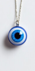 Concept photo of evil eye bead with space for text	