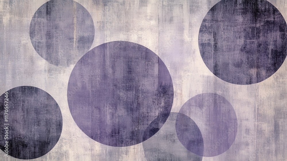 Aufkleber elegant gray abstract art with pencil strokes and circular shapes on textured background
