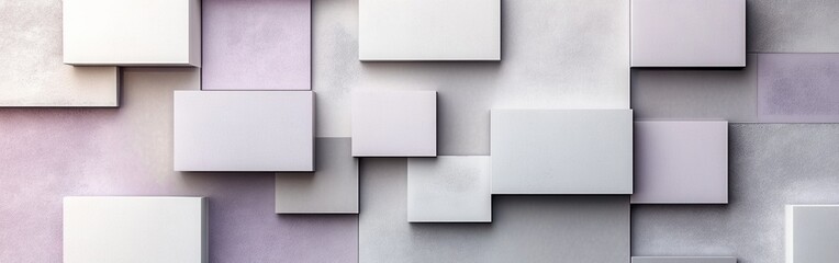 Elegant pastel gray and lavender grids create a harmonious visual pattern on a textured surface
