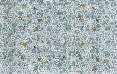 seamless pattern with leaves