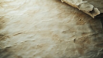 Aged Paper Texture Showing Wrinkles and Folds