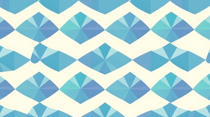 Serene Blue Diamond Pattern 