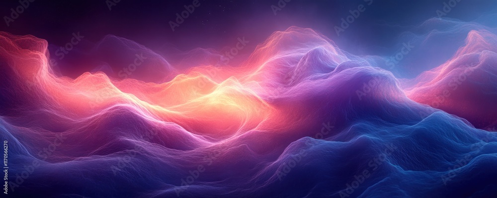 Leinwandbilder futuristic abstract background with digital patterns and glowing effects for technology and data app