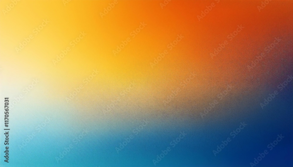 Poster a vibrant gradient transitioning from warm orange to cool blue, creating a soothing and dynamic visu