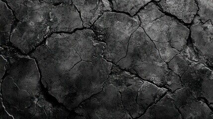 Obraz premium Dark Cracked Stone Surface Texture Background