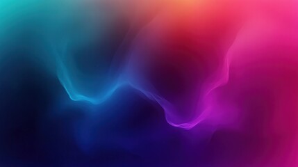 Purple to Teal Gradient Artwork with Soft Glow Effect and Minimalist Style