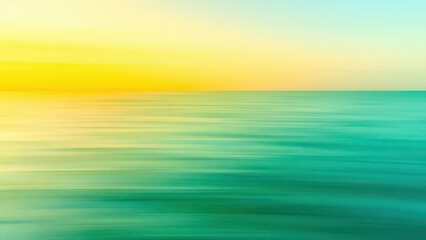 Obraz premium a close up of a body of water with a yellow and blue sky