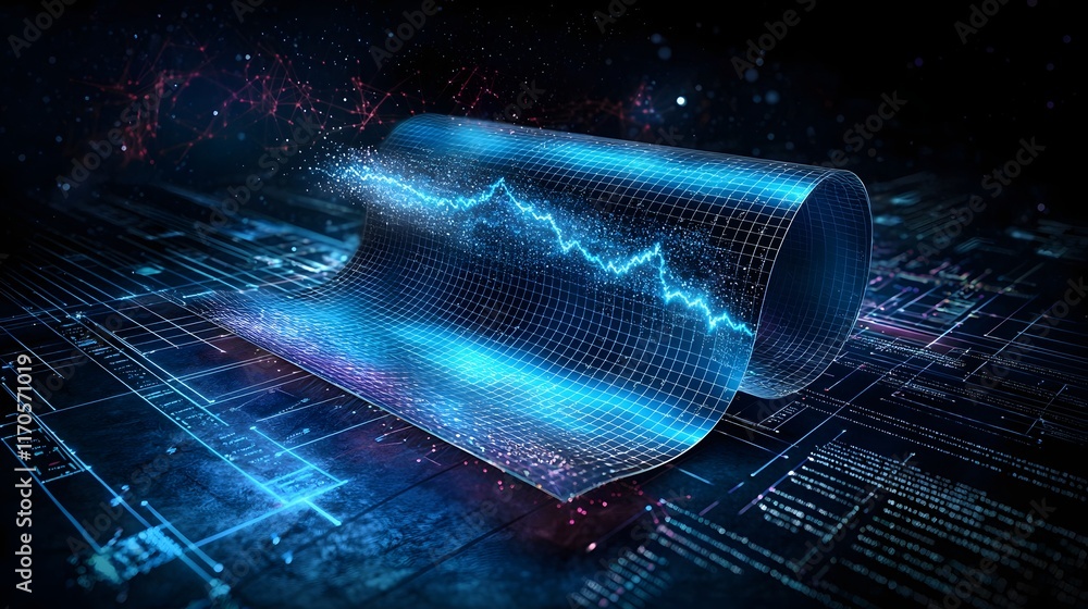 Poster quantum computing visualization demonstrating the application of linear algebra concepts to quantum 