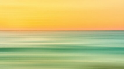 Obraz premium a close up of a blurry photo of a beach with a surfboard