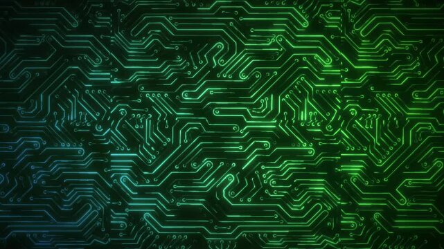 circuit background animation. Abstract technology background motion. background with a digital circuit board pattern video footage animation.