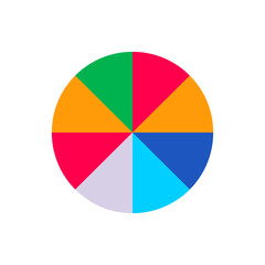 Fototapeta premium Color wheel | Color Palette | Color Circle | Vibrant Colors | Vibrant Color wheel