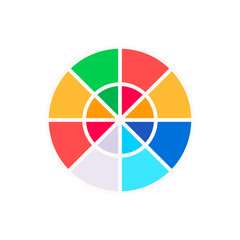 Obraz premium Color wheel | Color Palette | Color Circle | Vibrant Colors | Vibrant Color wheel