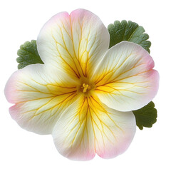 Photo of a Primrose flower- isolated on a white background- Primrose