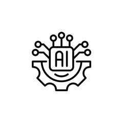 Automation Line Icon. linear style sign for mobile concept and web design. Outline vector icon.