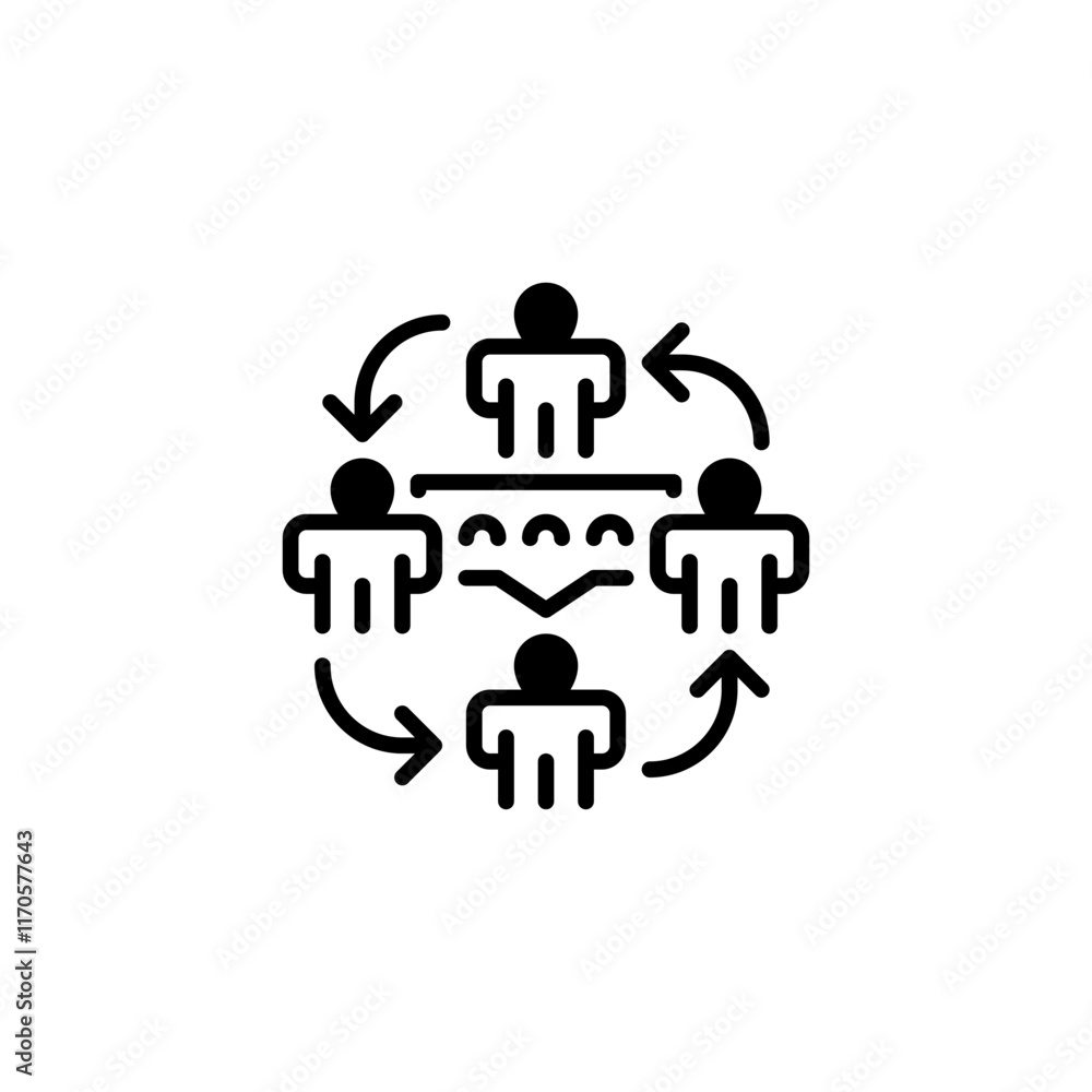 Poster communication lines line icon. linear style sign for mobile concept and web design. outline vector i