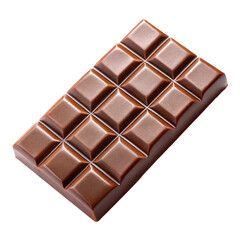 Obraz premium chocolate bar on white background