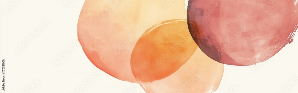Poster gradient of minimalist pencil strokes creates soft and warm tones in an abstract design suitable for