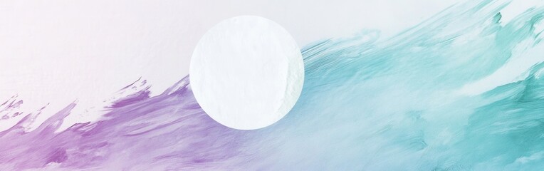 Gradient circle created with minimalist pencil strokes in soft pastel colors