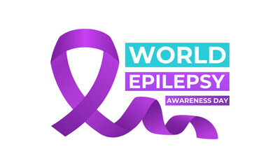 Epilepsy awareness is celebrated on multiple days and events. Purple Day commemorates epilepsy awareness and is celebrated annually on March 26. Vector illustration of background.
