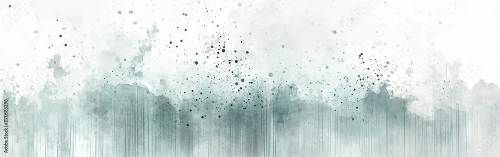 Poster elegant mint gradient created using delicate pencil strokes showcasing a soothing atmosphere