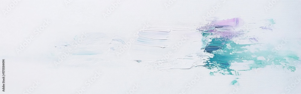 Aufkleber Soft pencil strokes create a serene texture on a clean white canvas in a bright studio setting