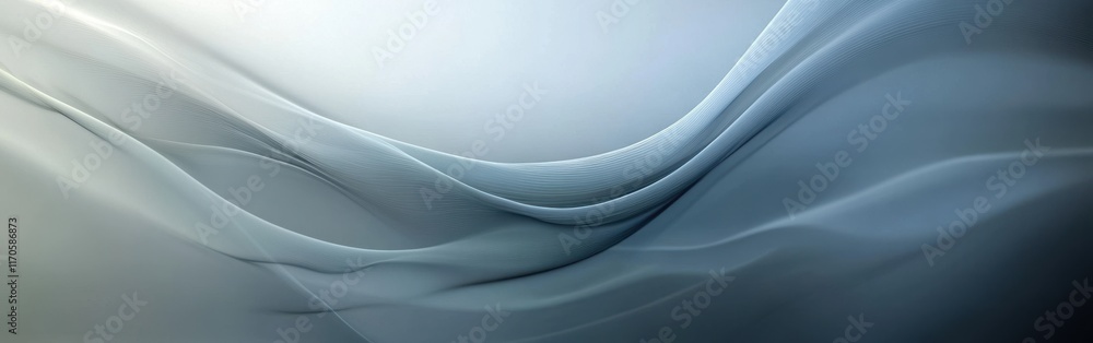 Fototapete elegant icy gradient textured background with smooth waves and soft hues enhancing a serene atmosphe