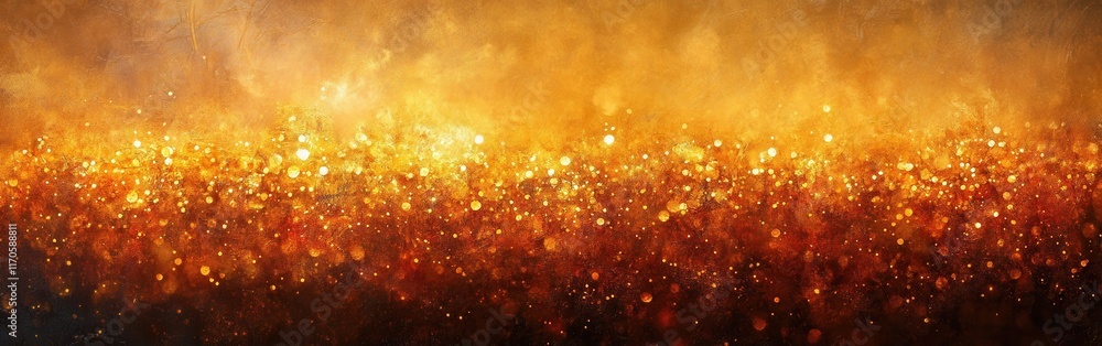 Poster luxurious gradient of gold tones creates a mesmerizing backdrop for art or design purposes