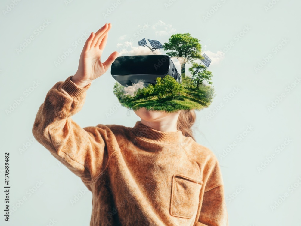 Poster enhancing environmental understanding through vr technology in science classrooms interactive learni