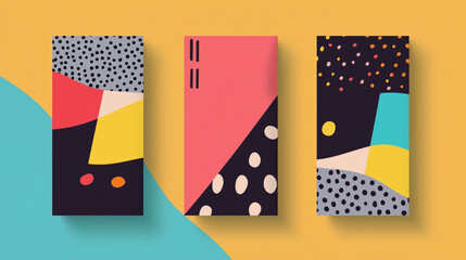 Flat vector chocolate bar with bold wrapper and playful patterns