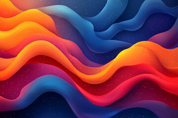 Abstract colorful background with waves