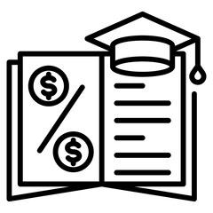 business school single icon