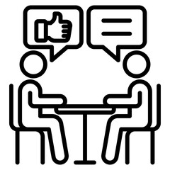 consulting single icon