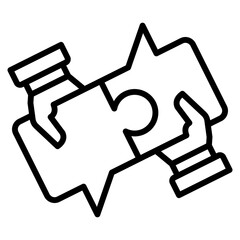 collaboration single icon