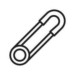 Safety Pin icon vector image. Suitable for mobile apps, web apps and print media.