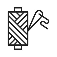 Thread Spool I icon vector image. Suitable for mobile apps, web apps and print media.