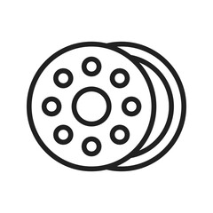 Bobbin icon vector image. Suitable for mobile apps, web apps and print media.