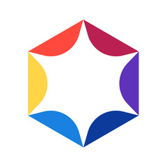 Obraz premium Star | Star color wheel | color wheel | Vibrant Color icons