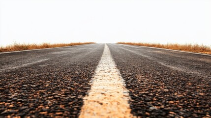 Open Road Under Natural Light with High Contrast