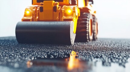 Professional Construction Equipment on White Background
