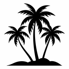 Obraz premium palm tree silhouette