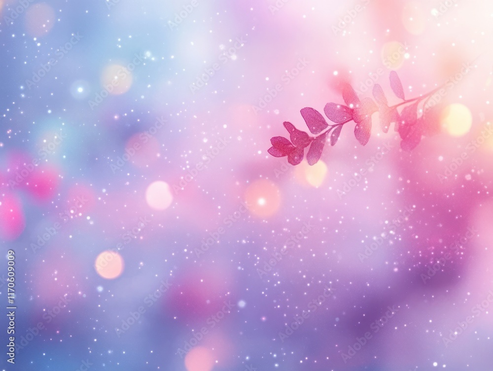 Poster sparkling light background with abstraction and pastel colors