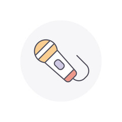 Microphone  vector icon stock illustration