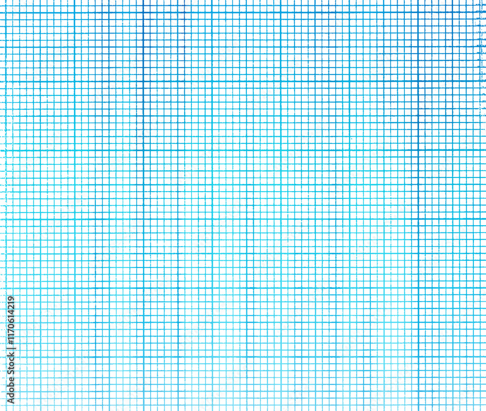 Poster blue graph paper displaying precise grid layout, supporting technical drafting, architectural planni