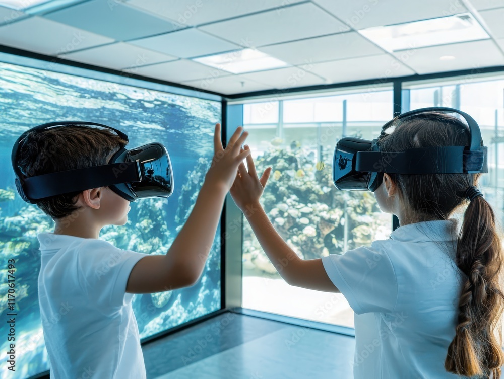 Aufkleber interactive marine biology class experience virtual dive into ocean ecosystems vr technology classro