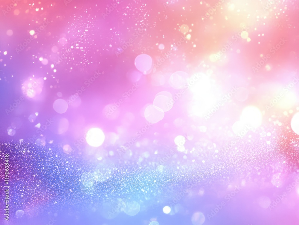 Poster dreamy pastel abstract background with bokeh effect and gentle light