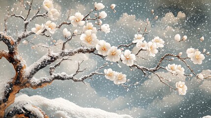 Winter Blossom Serenity