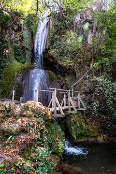 Waterfall Ripaljka in nature on mountain Ozren near Sokobanja, Serbia