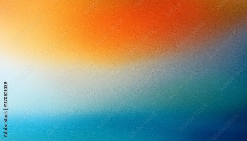 Poster a vibrant gradient image blending warm oranges and cool blues, creating a soothing yet dynamic backg