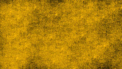 Weathered yellow metal surface with rough grunge texture, creating industrial style backdrop for graphic design projects