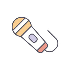Microphone  vector icon stock illustration